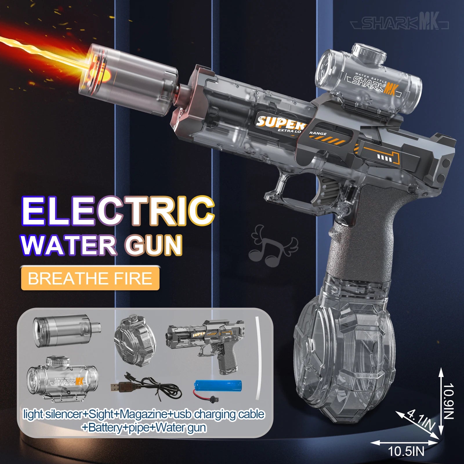 Electric Water Gun Toys Summer Outdoor Beach Pool Garden Fight Games