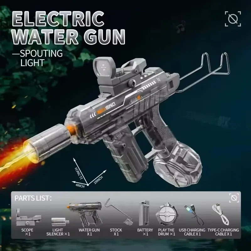 Electric Water Gun Toys Summer Outdoor Beach Pool Garden Fight Games