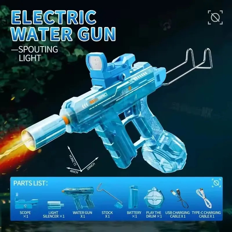 Electric Water Gun Toys Summer Outdoor Beach Pool Garden Fight Games