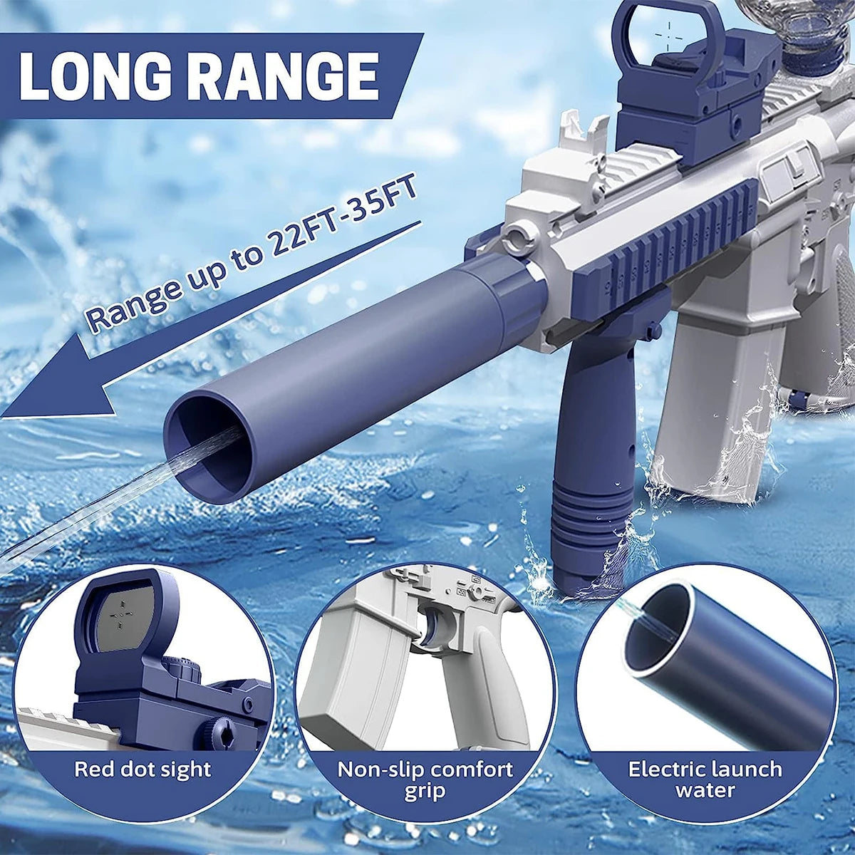 M416 Water Gun Fully Automatic Shooting Toy Summer Battle Beach Outdoor Entertainment Toys