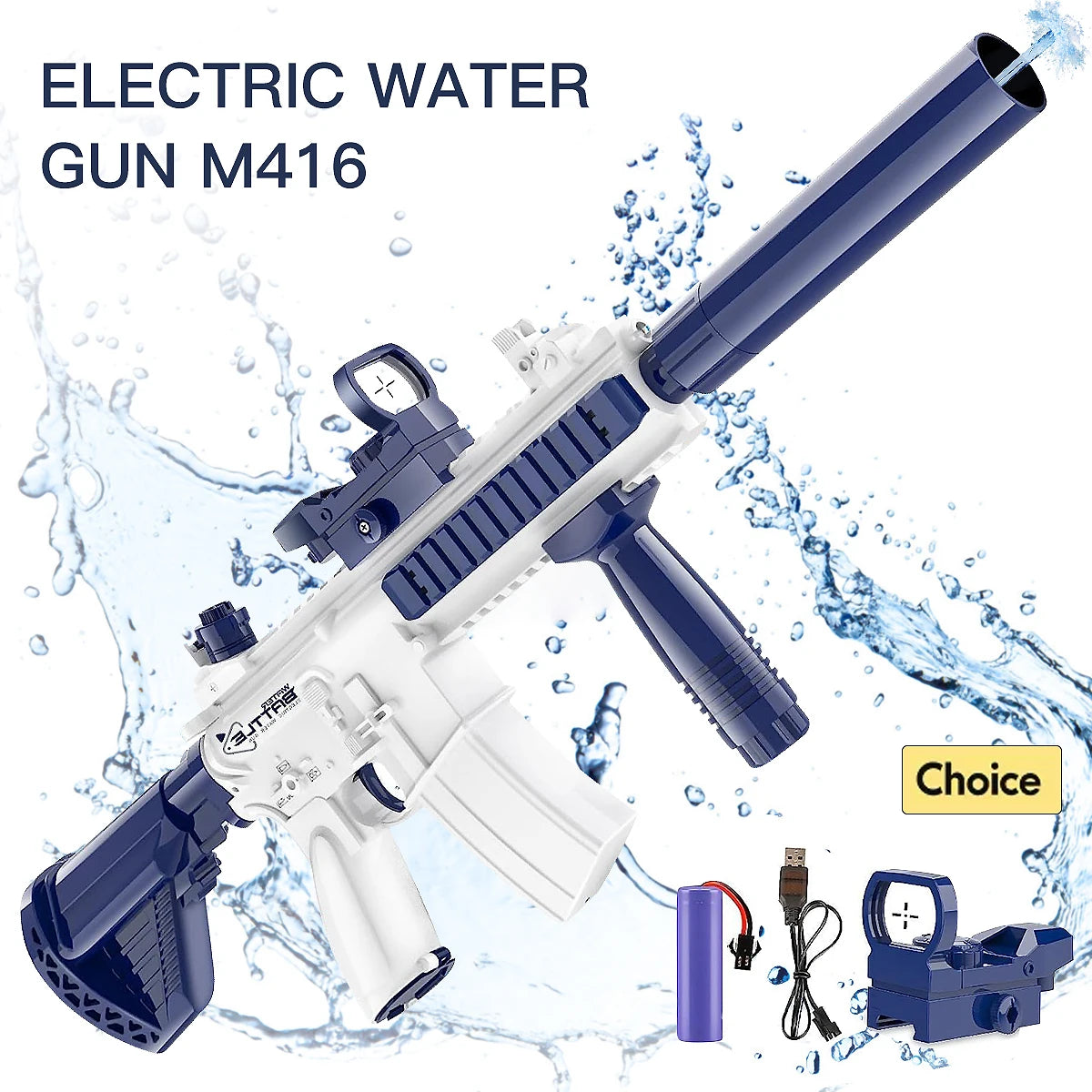 M416 Water Gun Fully Automatic Shooting Toy Summer Battle Beach Outdoor Entertainment Toys