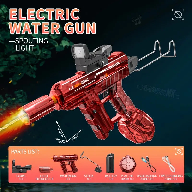 Electric Water Gun Toys Summer Outdoor Beach Pool Garden Fight Games