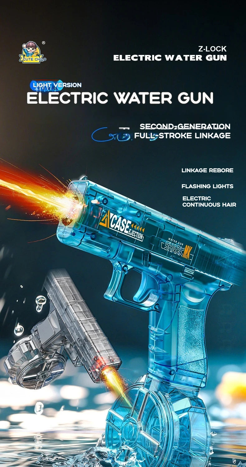 2025 Summer Hot M416 Water Gun Fully Automatic Shooting Toy Summer Battle Beach
