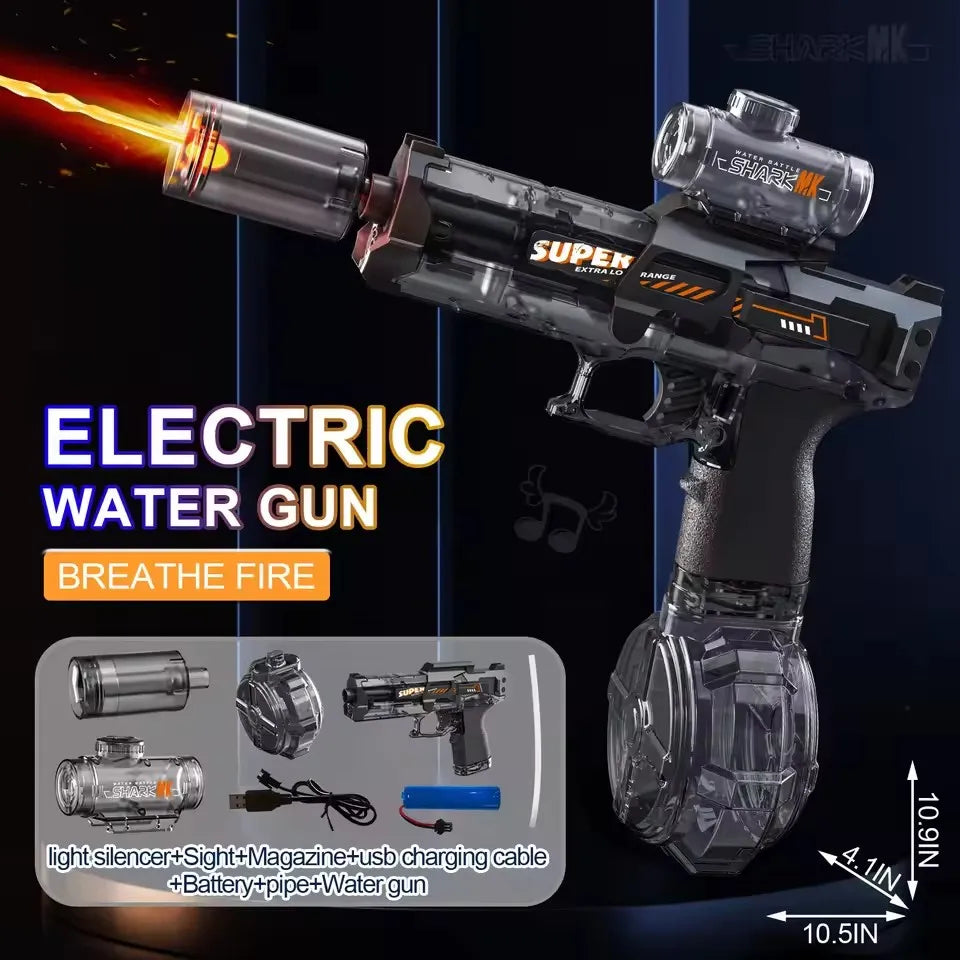 Electric Water Gun Toys Summer Outdoor Beach Pool Garden Fight Games