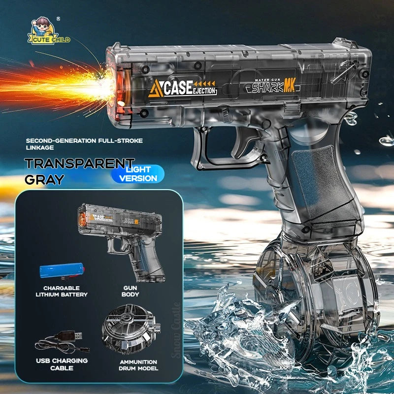 2025 Summer Hot M416 Water Gun Fully Automatic Shooting Toy Summer Battle Beach