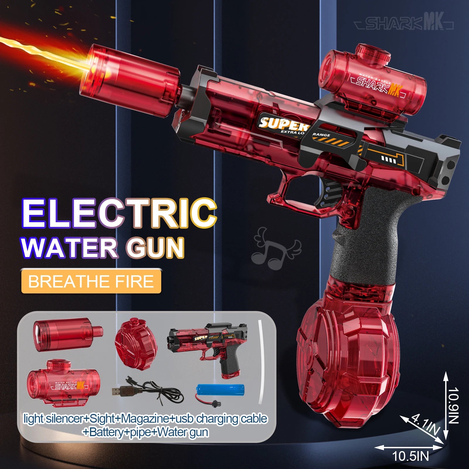 Electric Water Gun Toys Summer Outdoor Beach Pool Garden Fight Games