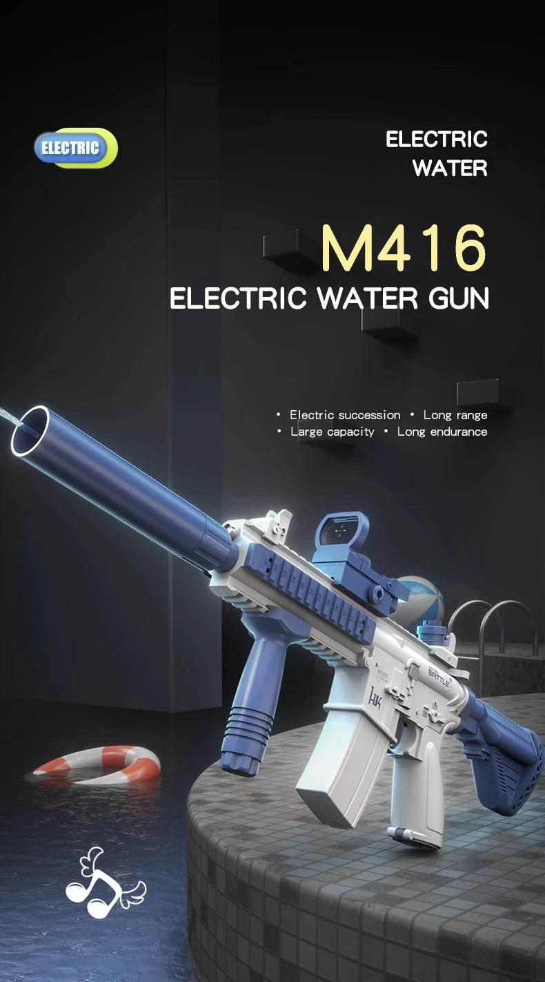 M416 Water Gun Fully Automatic Shooting Toy Summer Battle Beach Outdoor Entertainment Toys